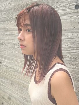 ロンドプランタン 恵比寿(Lond Printemps) 鎖骨レイヤーストレートヘア