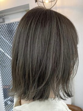 イコ 表参道原宿(ico) ブリーチなしダブルカラーでオリーブグレージュ