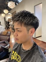 ミオスタイル 大福店(MIOSTYLE) 短髪スタイル　アップバング