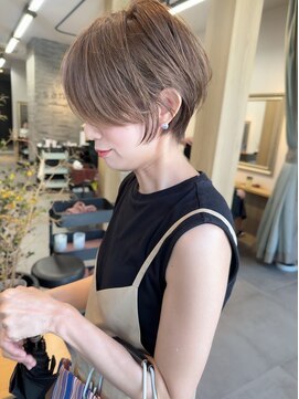 サンド 表参道(sand) 大人可愛い20代30代40代ナチュラルショートボブ前下がり