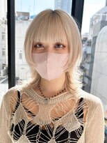 アルバム 池袋(ALBUM)&nbsp;ハイトーンくびれウルフ_ピンクベージュ_ba429113