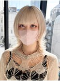 ハイトーンくびれウルフ_ピンクベージュ_ba429113