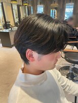 ダブル(W) マッシュショート/センターパート/ゆるカール