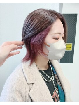 パープル(purple) インナーベリーピンク