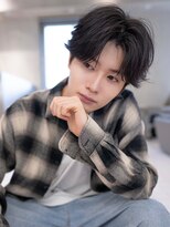 ハバナ 立川(HAVANA)&nbsp;韓国マッシュダークアッシュニュアンスパーマメンズカット黒髪