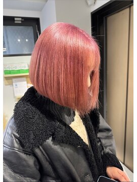 ハピネス 梅田茶屋町店(HAPPINESS) 韓国カラー　ダブルカラー　ペールピンク