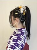 【卒業式】袴着付け/ヘアセット/袴ヘア/袴ヘアアレンジ/着物ヘア