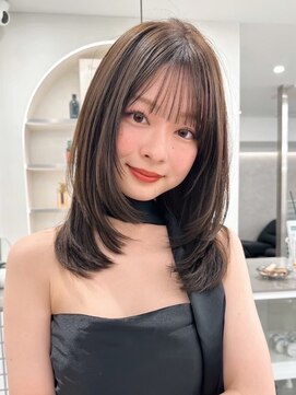 サンドレオ 新宿店(sand Leo) オリーブグレー/韓国風巻き/レイヤーカット/髪質改善/縮毛矯正