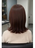 外ハネピンクブラウン