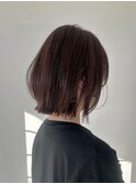 外ハネボブ/オリーブカラー/20代/30代/40代