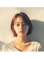 ビューティフルマインド(Beautiful mind)&nbsp;透けバング×やわらかニュアンスボブ