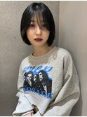 タッセルボブ　切りっぱなしボブ