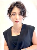 ニュアンスパーマ ショートパーマ ハンサムショート 博多