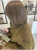 ショコラミルクティー3Dカラー×艶ボブ