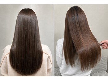 タイドヘアー 茨木2号店(TIDE HAIR)の写真/【茨木市駅から徒歩2分】縮毛矯正メニューで柔らか質感の自然なストレートに◎