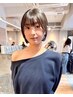 【顔まわりまで計算する/前髪だけで垢抜けたい】印象映えこだわり前髪カット