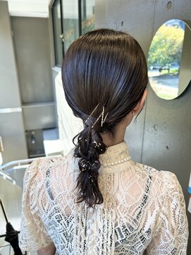 プランツヘアー 博多ヘアアレンジ♪タイトヘアのヘアセット