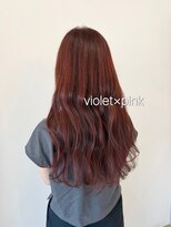サロン(SALON)&nbsp;バイオレット×ピンクメッシュカラー　～Akari～