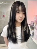 【MOMO】ポイントエクステ*インナーホワイト/デザインカラー