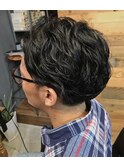 流しスタイル×リバースパーマ