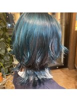 ビヨンドイー(beyond E)&nbsp;アンブレラカラーエメラルド×グレー