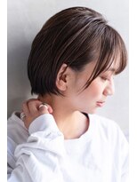 シエナ 渋谷(Siena)&nbsp;siena　カジュアルショートボブｘ透け感ショコラブラウン