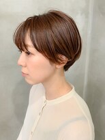 テトヘアー(teto hair)&nbsp;オレンジベージュ、マッシュショート、丸みショート