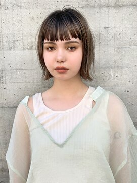 メイクス 表参道(MAKE'S omotesando) 外ハネボブ 内巻きボブ オン眉　前髪