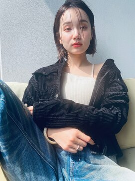 アメリ 新宿(Ameri) Ameri 透け感ミディ　イルミナカラー　【新宿】