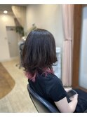 インナーカラー ビビットピンク
