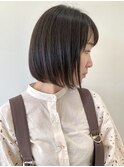 【FOLK】つやつや地毛風ブラウン☆前下がりボブ♪