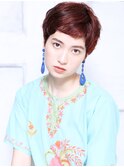 大人可愛い２０代３０代４０代小顔アップバングショートA1