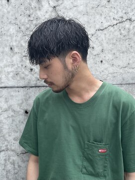 フィフス 渋谷(fifth) 波巻きスパイラルツイストスパイラルパーマ刈り上げマッシュ