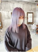 ホワイトラベンダー_ハイトーンボブ