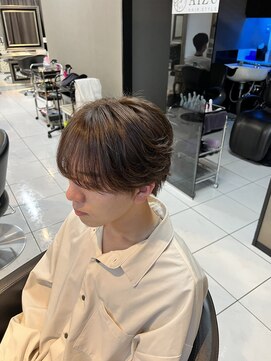 アイズ 海老名(AIZU) 刈り上げないシースルーマッシュ　ツーブロックパーマナチュラル