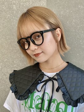 レーヴバイロンド 仙台(Reve by Lond) 仙台韓国風レイヤーボブカット　ココアベージュ　大人ガーリー