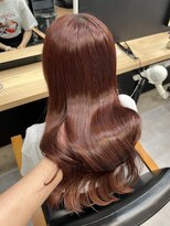 ジーニー 横浜(giinii) レッドカラー_ブリーチ無し
