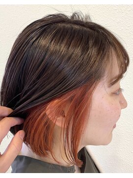 ヘア カラー ポート(Hair Color PORT) インナーカラー/大人カジュアルボブ