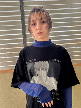 デビュー ヘアーメイク ショートボブカラーダブルカラー髪質改善リタッチ韓国風スタイル