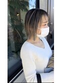 バレイヤージュグレージュコントラスト