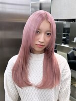 ペレ 栄店(PELE)&nbsp;切りっぱなしボブ/エアリーロング/美髪/ピンクブラウン/栄