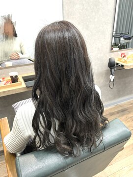 リベストバイジェービー 稲毛(li best. byjb) デザインカラー/レイヤーカット/ウェットヘア/オリーブベージュ