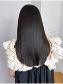 黒髪透明感カラーネビージュウルフレイヤーロング_ba530691