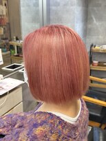 キャラ シャローネ 池袋(Chara Chalone)&nbsp;ショートボブ/ハイトーンピンク/ケアブリーチ【池袋/本松】