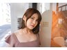 【人気NO.2】小顔カット+透明感カラー(白髪染め可) ￥13200→￥11880☆髪質改善