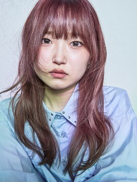 シャンプー ラバーズ(SHAMPOO LOVERS) SHAMPOO LOVERS 八木 ラベンダーピンク×顔周りレイヤー