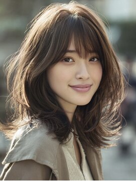 アルトリスト(Altruist Aging×HAIR&SPA) ★ダークアッシュ大人ガーリーボブ着物ミディアムレイヤーカット