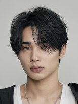 フィフス 大分(fifth)&nbsp;大分毛流れフェザーパーマメンズパーマセンターパートウルフ10代