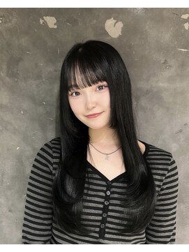 ウィリートーキョー 渋谷(WELLY TOKYO) 【相塲星音ちゃん♪】ブルーブラック×レイヤーカット 渋谷