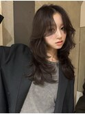 巻き髪くびれレイヤーヘア